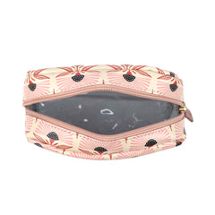 Necessaire Julie P Estampa Leque com Algodão Doce Liso Pronta Entrega