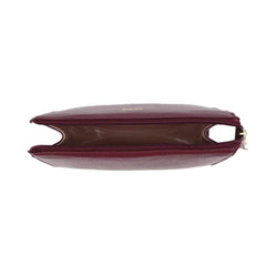 Necessaire Louise M Burgundy Liso com Rose liso Pronta Entrega