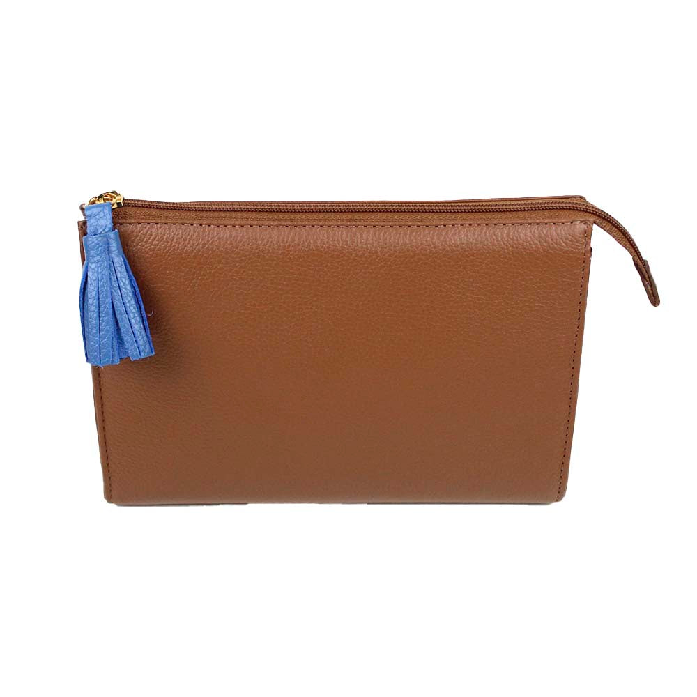 Necessaire Louise M Caramelo Liso com Beach Pronta Entrega