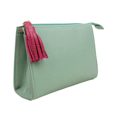 Necessaire Louise P Menta Liso com Fúcsia Liso Pronta Entrega