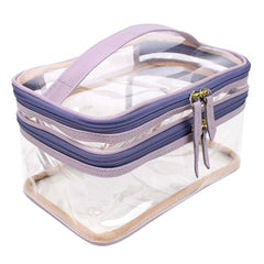 Necessaire Make Dupla Crystal Lilás Lesard Pronta Entrega