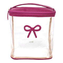 Necessaire Mami Laço Rococó Fúcsia Liso Pronta Entrega