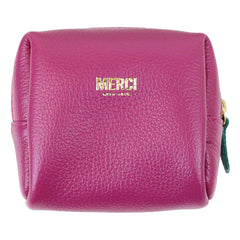 Necessaire Mami Mini Laço Rococó Fúcsia Liso com Esmeralda Pronta Entrega