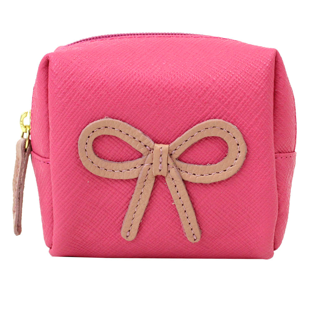 Necessaire Mami Mini Laço Rococó Pink Prada com Algodão Doce Liso Pronta Entrega