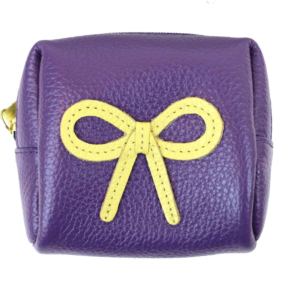 Necessaire Mami Mini Laço Rococó Purple com Lima Liso Pronta Entrega