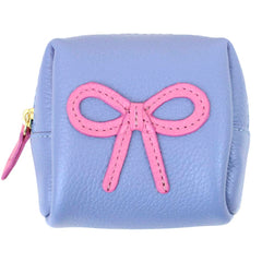 Necessaire Mami Mini Laço Rococó Sky com Rosa Orquídea Pronta Entrega