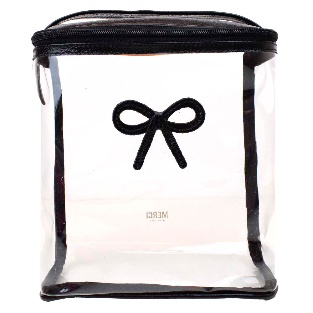 Necessaire Mami Laço Rococó Preto Liso Pronta Entrega