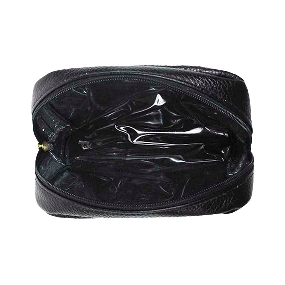 Necessaire Masculina P Preto Liso Pronta Entrega