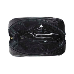Necessaire Masculina P Preto Liso Pronta Entrega