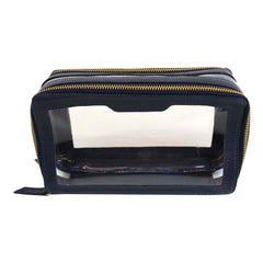 Necessaire Mini Crystal Marinho Liso Pronta Entrega