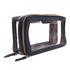 Necessaire Mini Crystal Marinho Liso Pronta Entrega