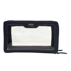 Necessaire Mini Crystal Marinho Liso Pronta Entrega