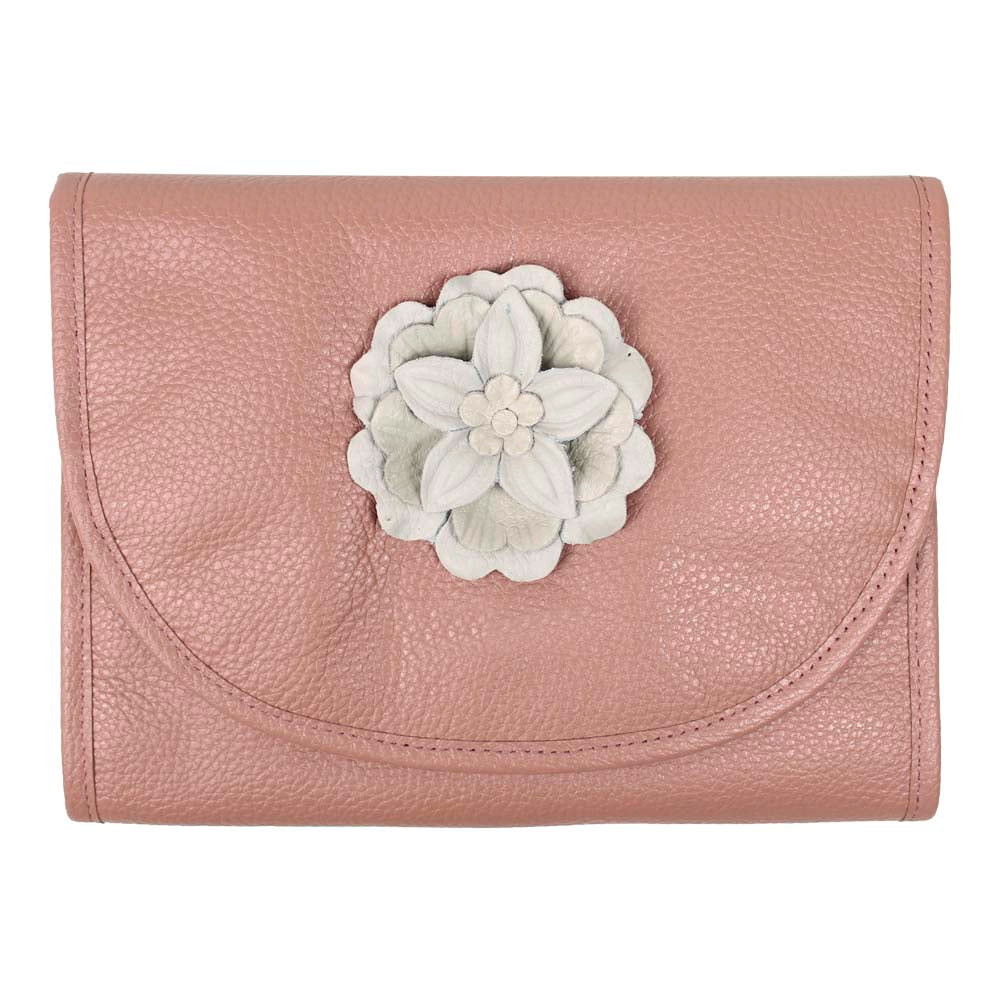 Necessaire Porta Laço Camélia em Couro Personalizada