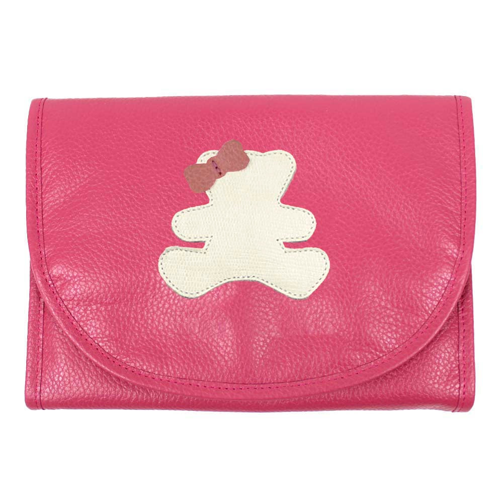 Necessaire Porta Laço Laço Little Bear Laço Chiclete com Off White Lesard e Algodão Doce Liso Pronta Entrega