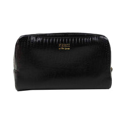 Necessaire Remédio M Preto Paris com Algodão Doce Liso e Pink Prada Pronta Entrega