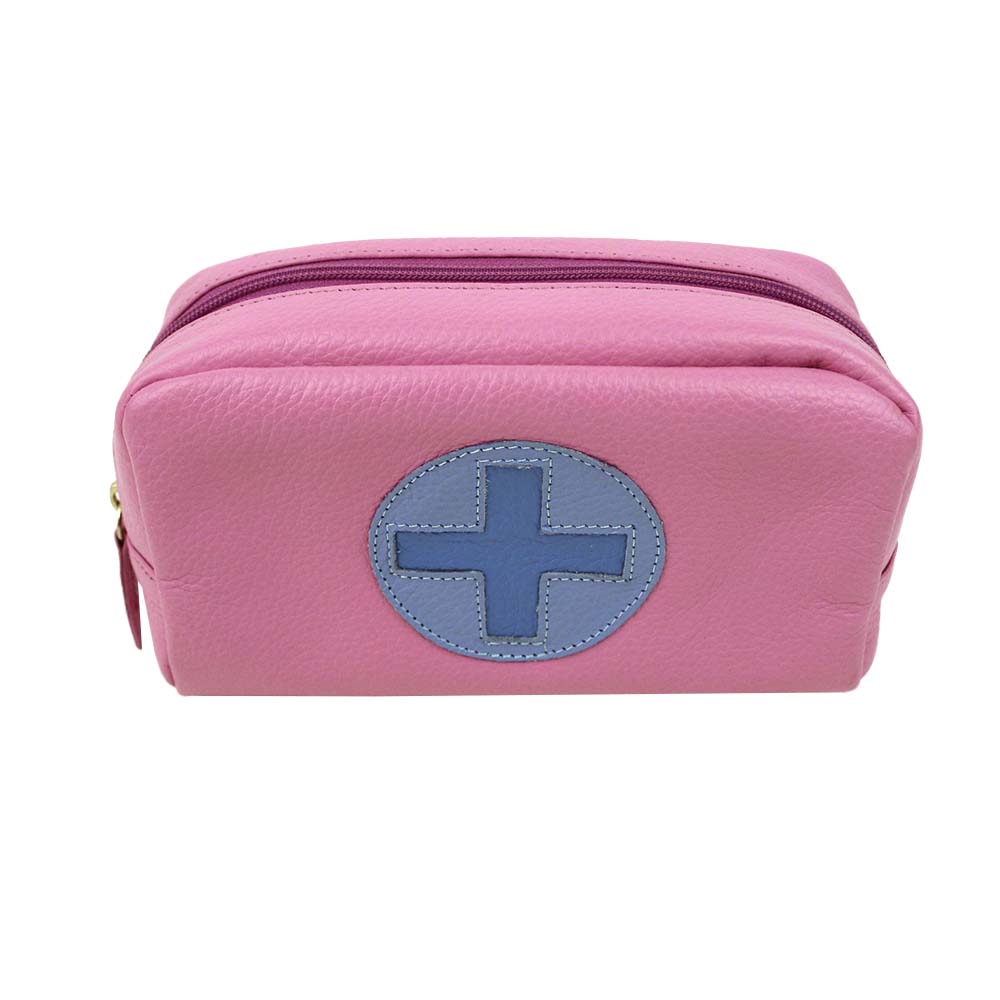 Necessaire Remédio M em Couro Personalizada