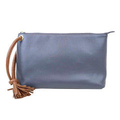 Necessaire Sandrine G Oceano com Caramelo Liso Pronta Entrega