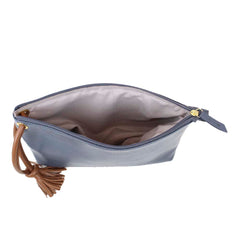 Necessaire Sandrine G Oceano com Caramelo Liso Pronta Entrega