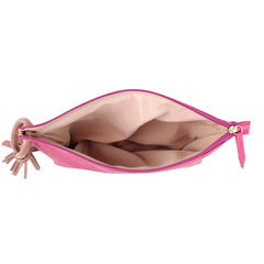 Necessaire Sandrine G Pink Prada com Algodão Doce Liso Pronta Entrega