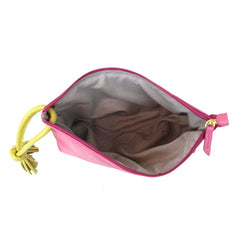 Necessaire Sandrine G Rosa Orquídea com Lima Liso Pronta Entrega