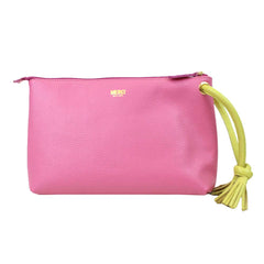 Necessaire Sandrine G Rosa Orquídea com Lima Liso Pronta Entrega