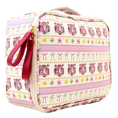 Necessaire Sarah Estampa Índia em Couro Personalizada