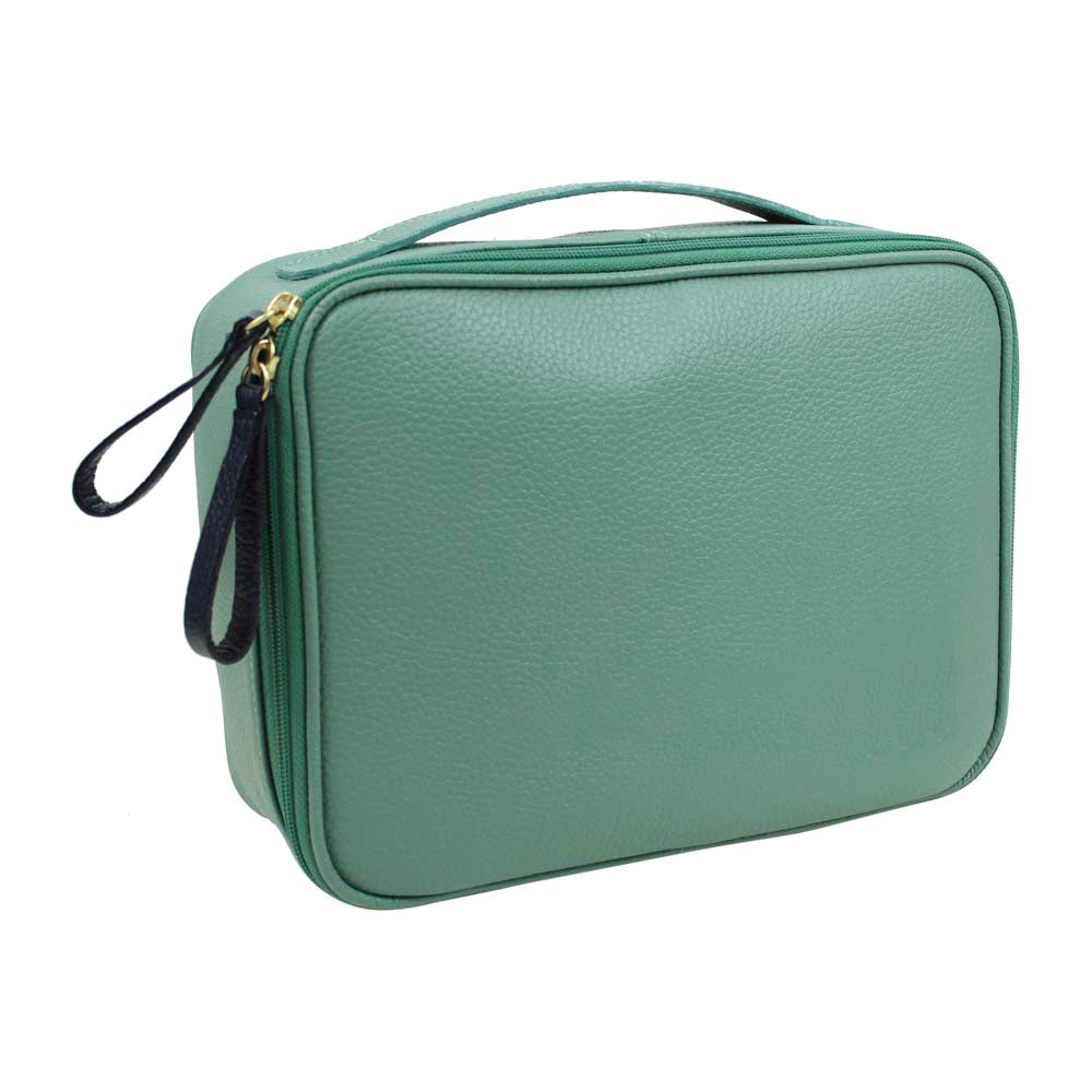 Necessaire Sarah Jade com Marinho Liso Pronta Entrega