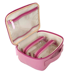 Necessaire Sarah Rosa Blush com Rosa Chá Pronta Entrega