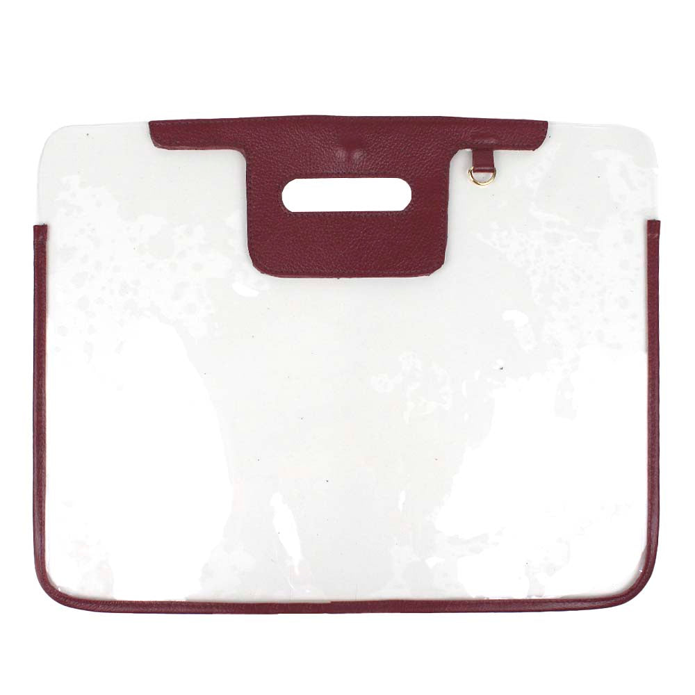 Pasta Crystal Professor Burgundy Liso Pronta Entrega