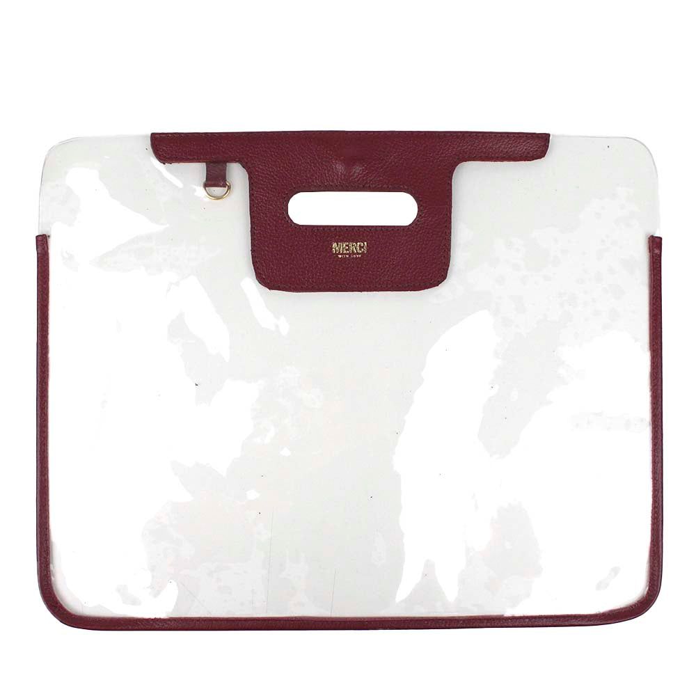 Pasta Crystal Professor Burgundy Liso Pronta Entrega