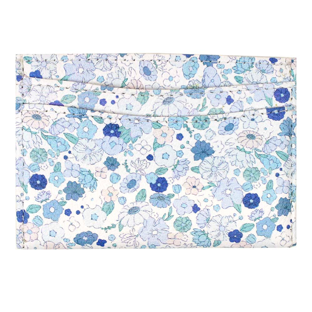 Porta Cartão de Crédito Estampa Liberty Azul Pronta Entrega