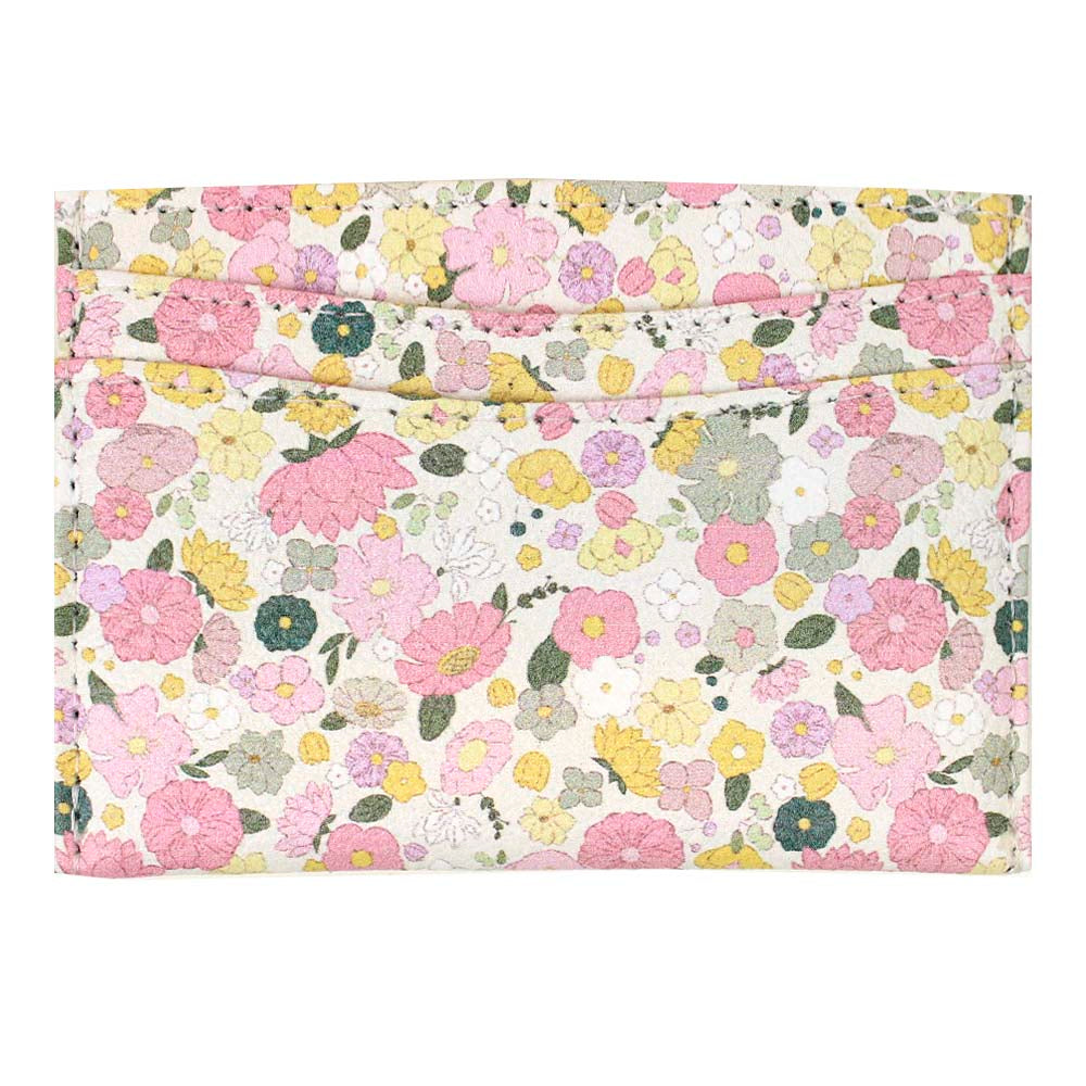 Porta Cartão de Crédito Estampa Liberty Rosa Pronta Entrega