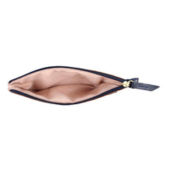 Porta Óculos Lunettes Caramelo Liso com Marinho Liso Pronta Entrega