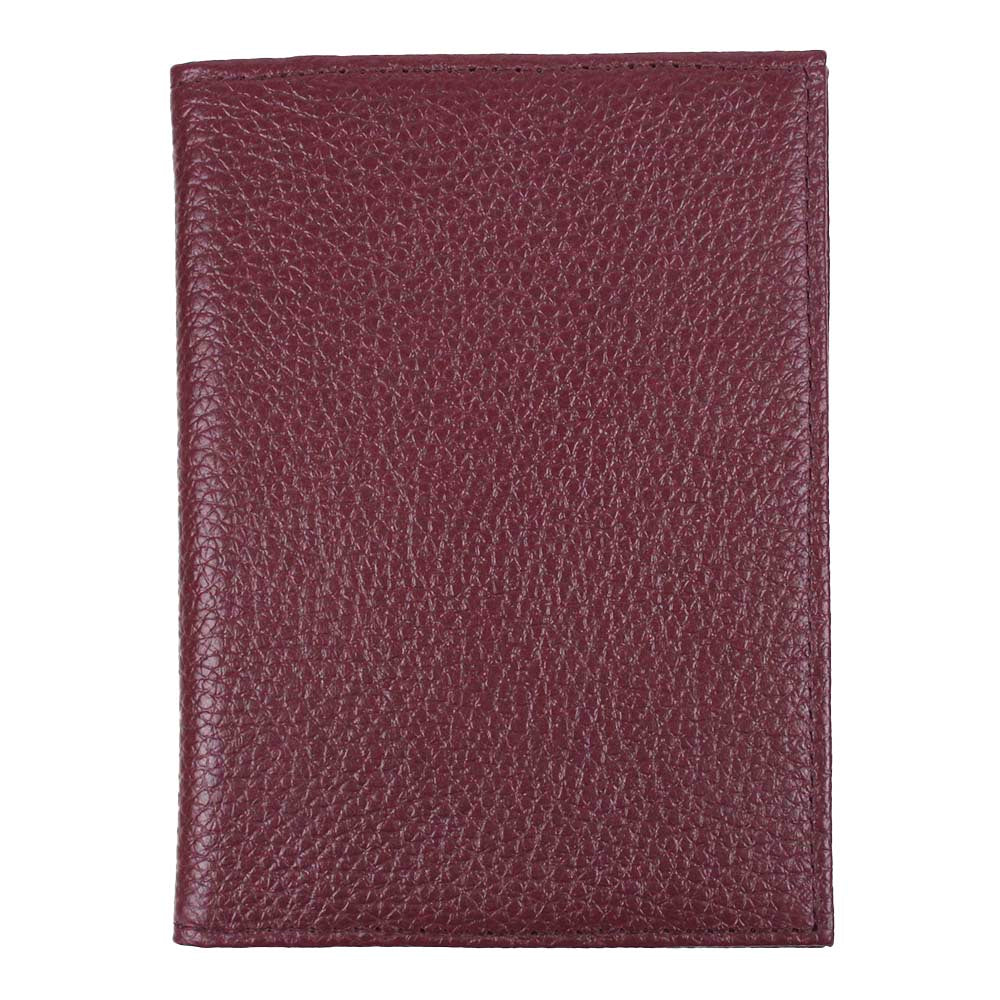 Porta Passaporte Burgundy Liso Pronta Entrega