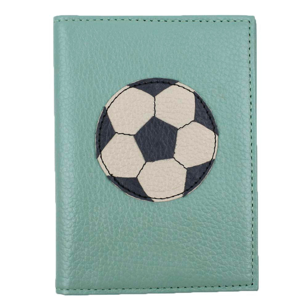Porta Passaporte Bola de Futebol em Couro Personalizado