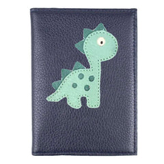 Porta Passaporte Little Dino em Couro Personalizado