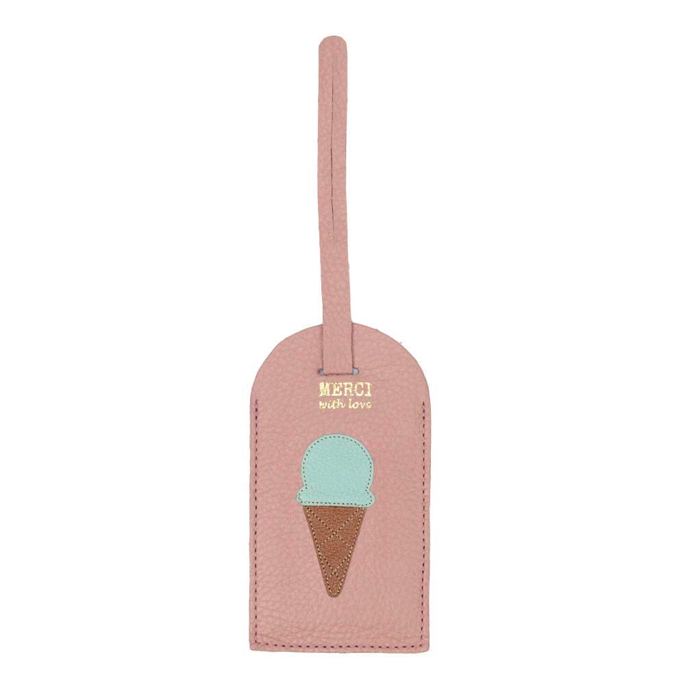 Tag de Mala Gelato em Couro Personalizada