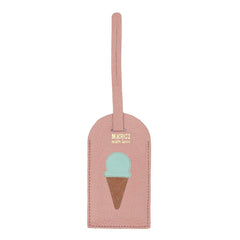 Tag de Mala Gelato em Couro Personalizada