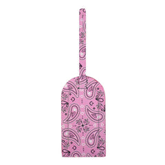 Tag de Mala Estampa Paisley Rosa Pronta Entrega