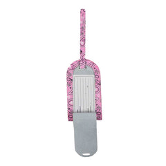 Tag de Mala Estampa Paisley Rosa Pronta Entrega