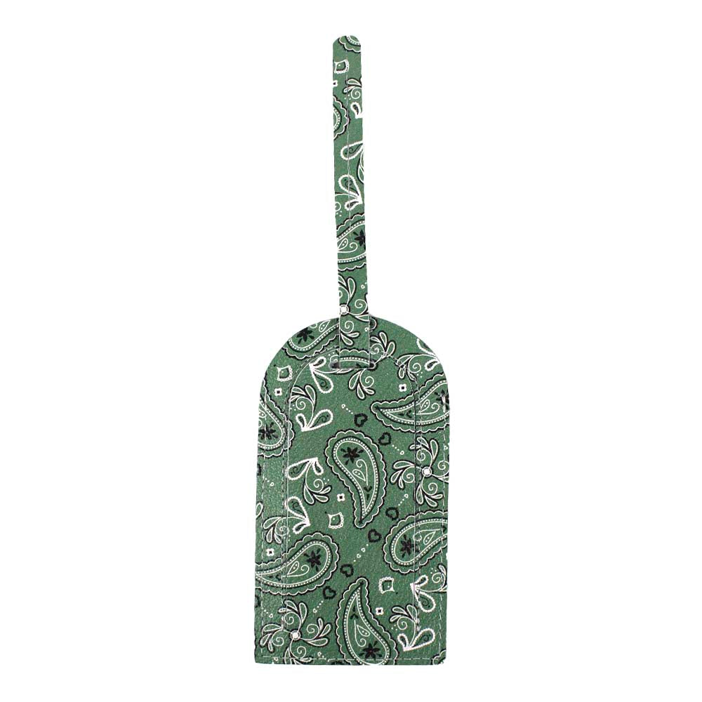 Tag de Mala Estampa Paisley em Couro Personalizada