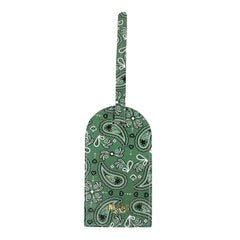 Tag de Mala Estampa Paisley em Couro Personalizada