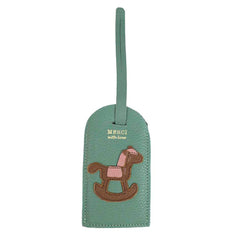 Tag de Mala Little Horse Jade com Caramelo Liso e Algodão Doce Liso Pronta Entrega