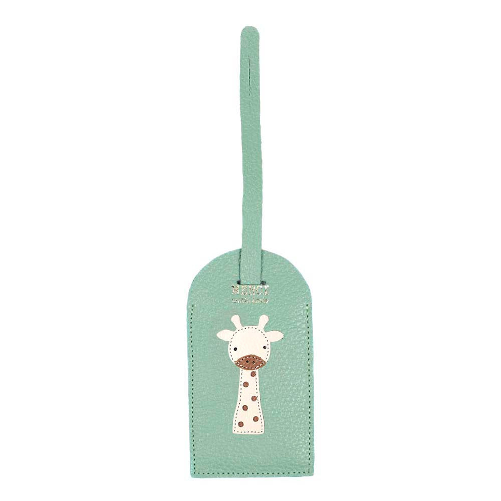 Tag de Mala Girafinha Masculino Menta Liso com Caramelo Liso Pronta Entrega