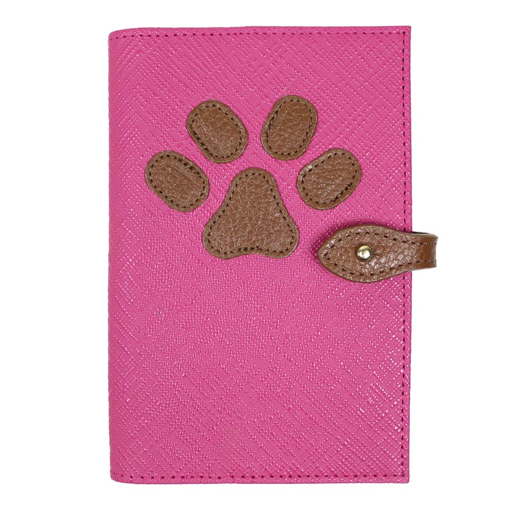Porta Cartão de Vacina Pet em Couro Personalizado