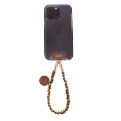 Alça para Celular de Mão Caramelo Liso Pronta Entrega