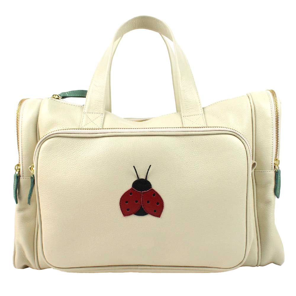 Baby Weekend Bag Joaninha em Couro