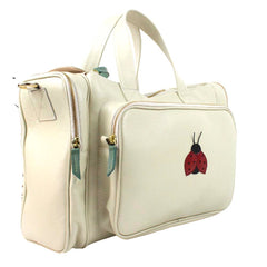 Baby Weekend Bag Joaninha em Couro