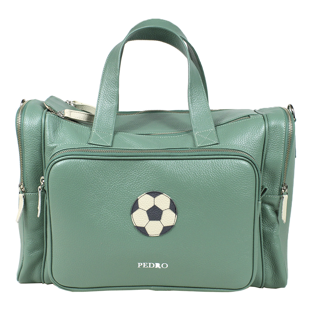 Baby Weekend Bag Bola de Futebol em Couro Personalizada