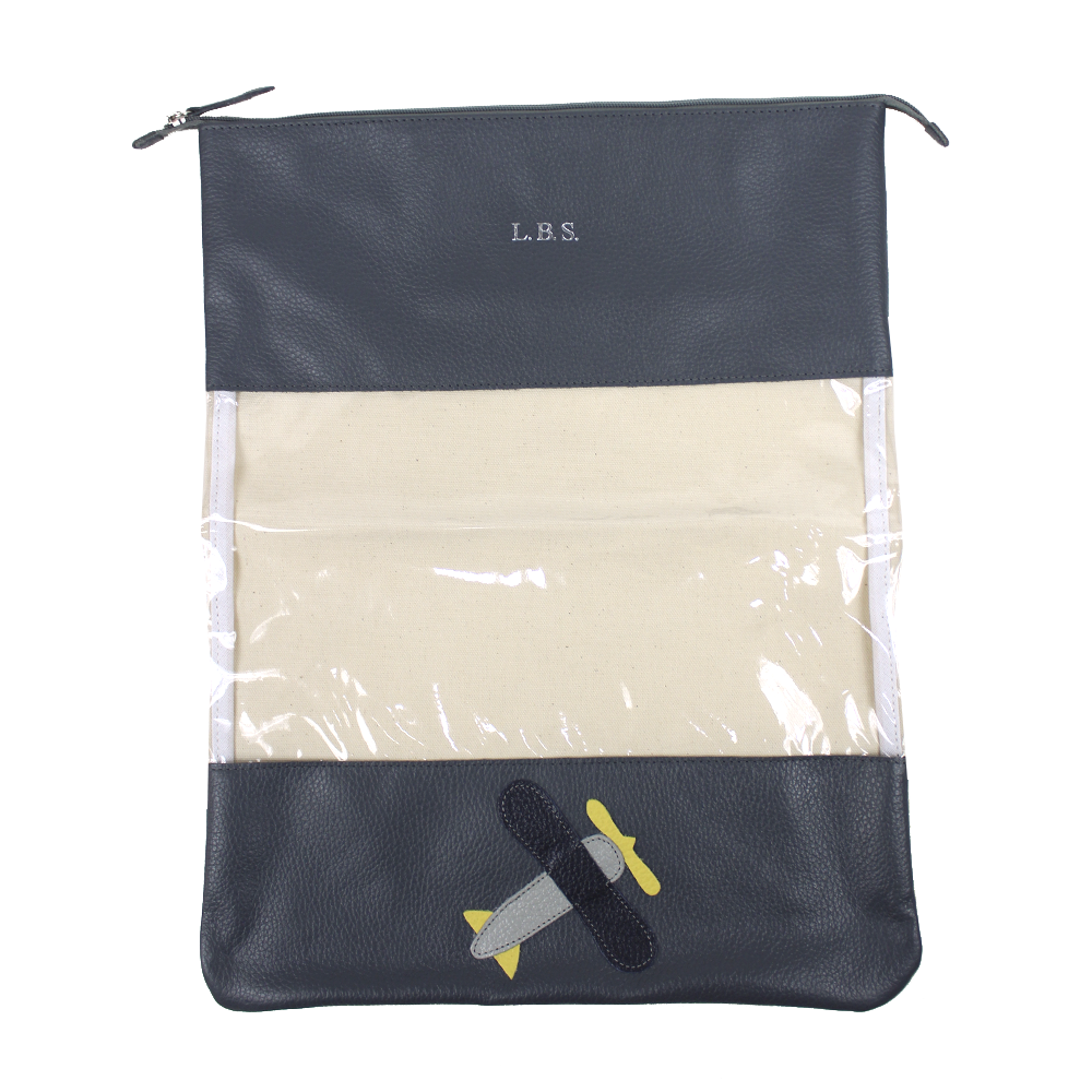 Bag Look Little Plane em Couro e Vinil